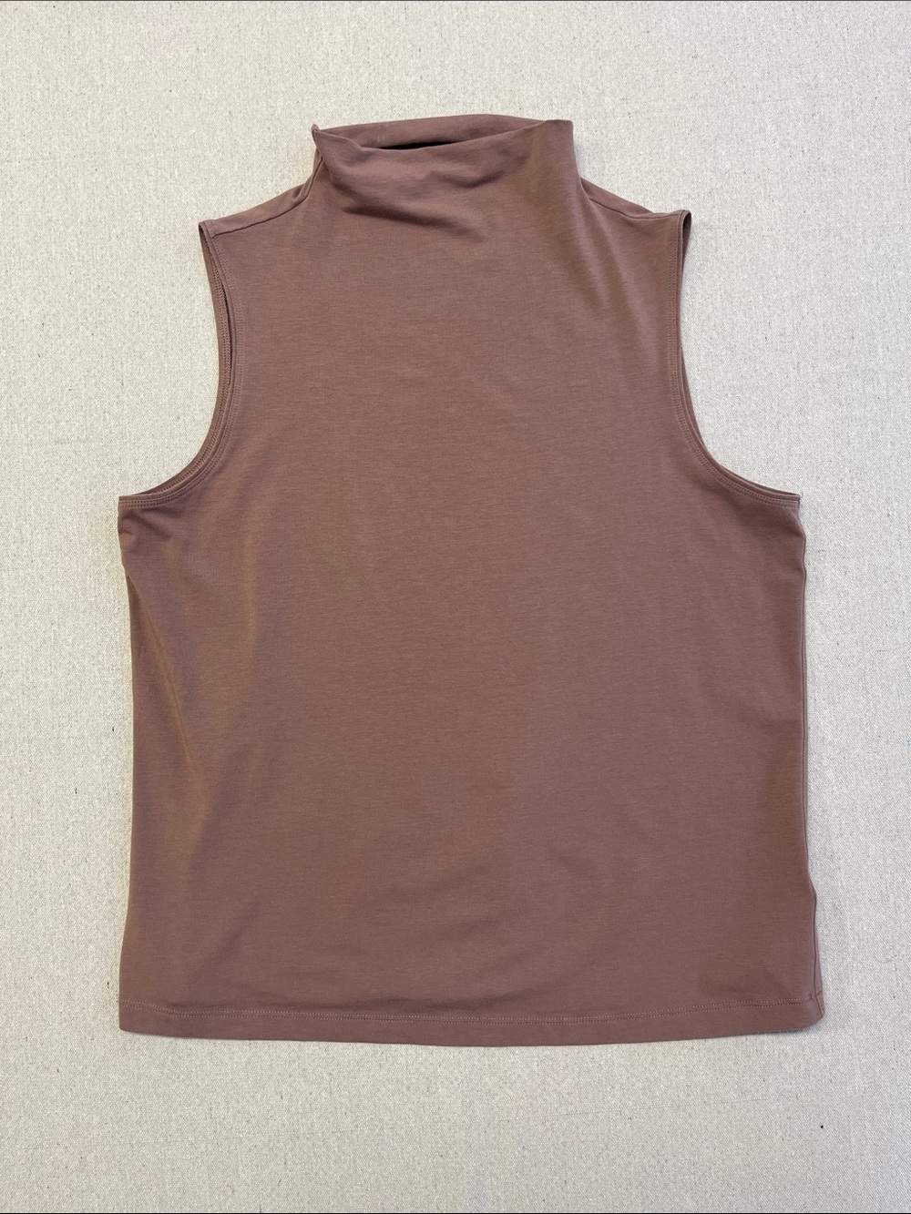 Athleta Brown Sleeveless Turtleneck Top Women’s Medium Athleisure